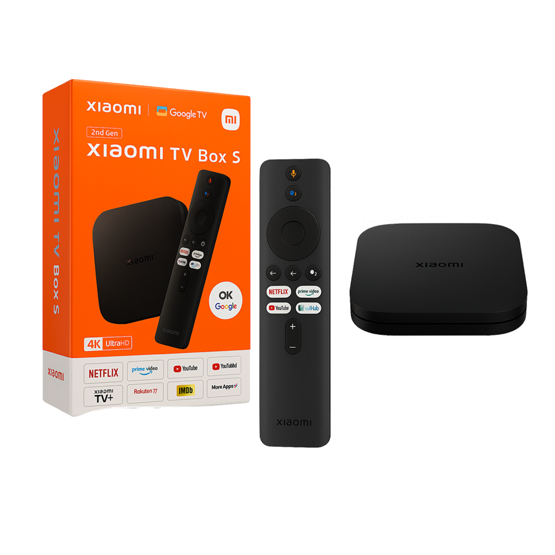Xiaomi TV Box S 2ª Geração - Reprodutor de Mídia de Streaming 4K Ultra HD, Google TV Box com 2 GB de RAM e 16 GB de ROM, Wi-Fi Duplo 2.4G/5G, Bluetooth 5.2 e Dolby Audio e DTS-HD, Dolby Vision, HDR10+_0
