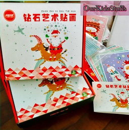 DIY Crystal Art Christmas Postcards Kit