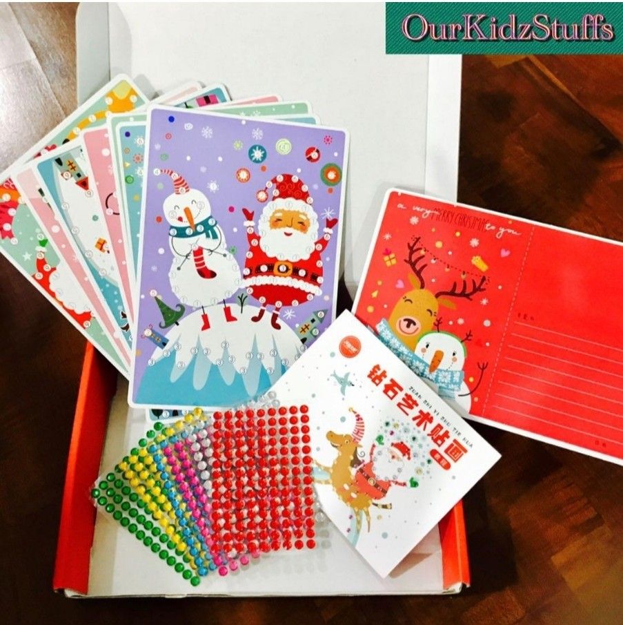 DIY Crystal Art Christmas Postcards Kit_3