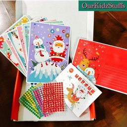 DIY Crystal Art Christmas Postcards Kit