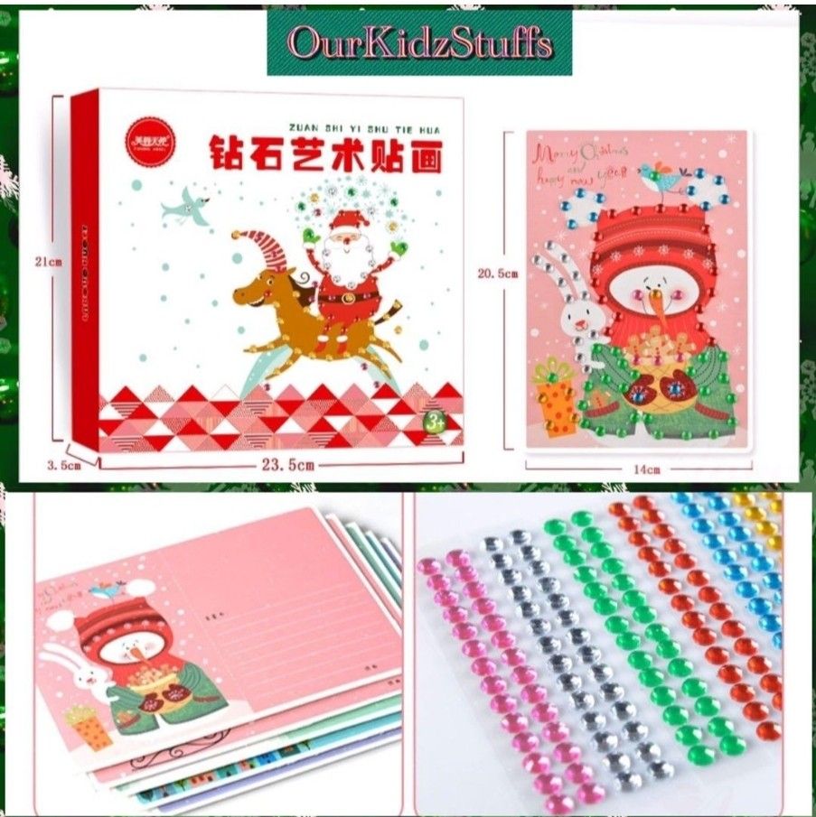 DIY Crystal Art Christmas Postcards Kit_2