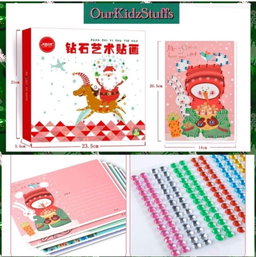 DIY Crystal Art Christmas Postcards Kit