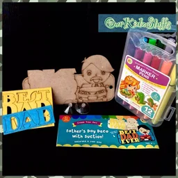 DIY Felt Craft Father's Day Car Display Board