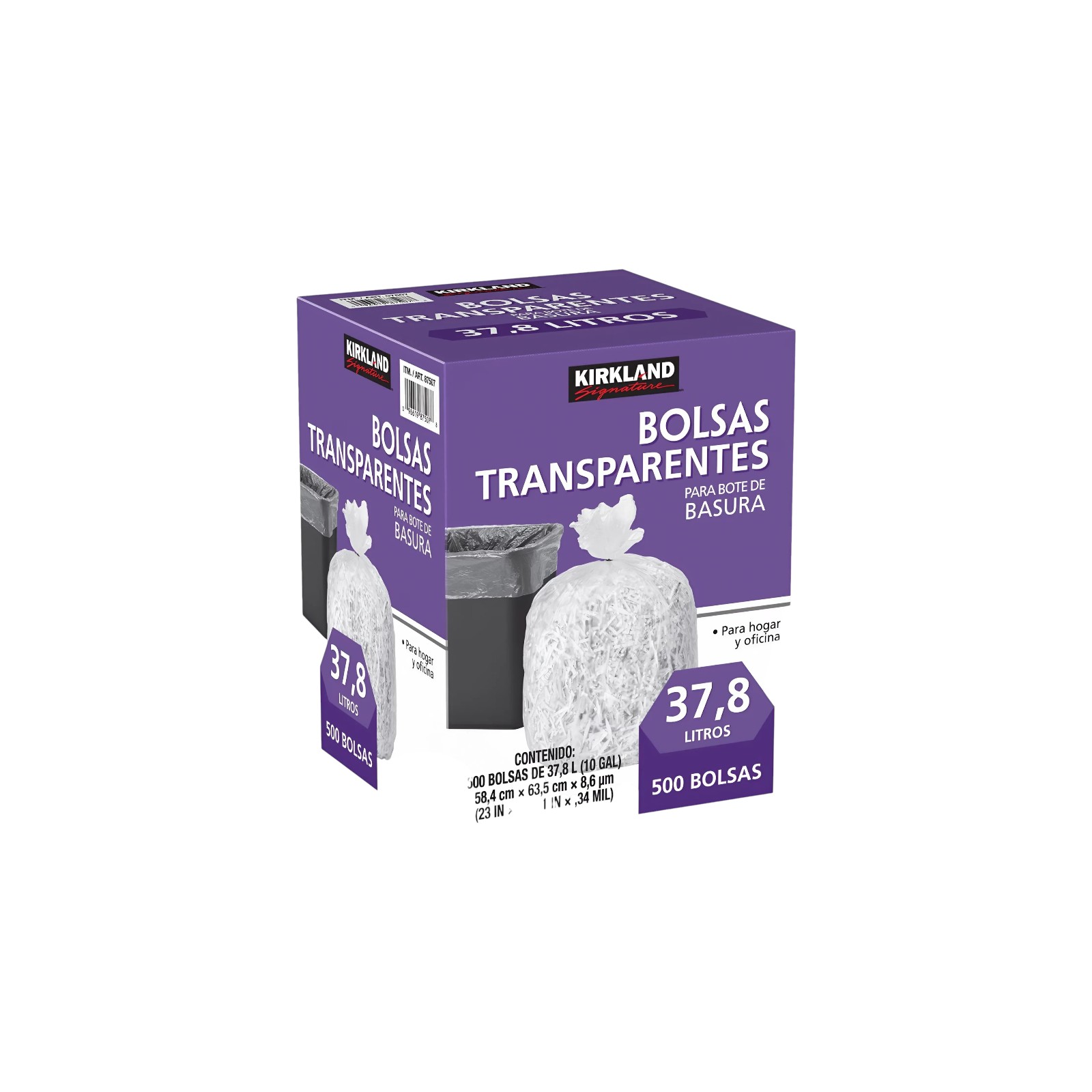 X CAJA DE BOLSAS PARA OFICINA KIRKLAND 37.8 L/10 GAL_0