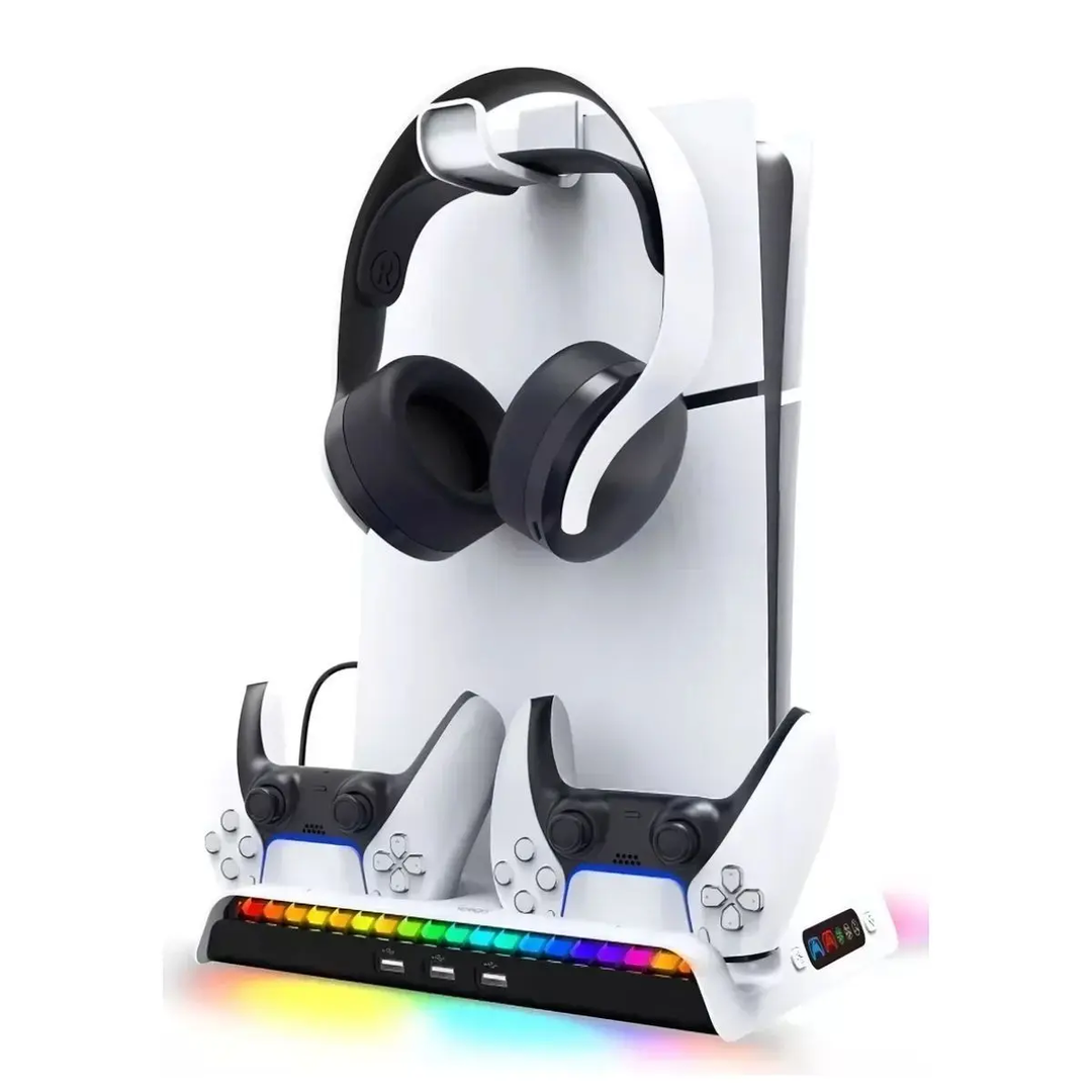 Suporte de Refrigeração e Carregamento Multifunção RGB (PlayStation 5 Slim)