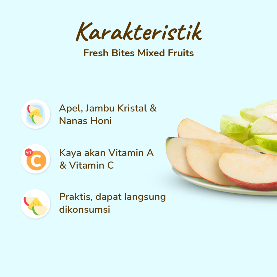 Fresh Bites Buah Potong Mixed Fruits 170gram_1