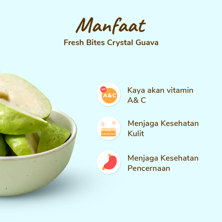Fresh Bites Crystal Guava Buah Potong 170gram_2