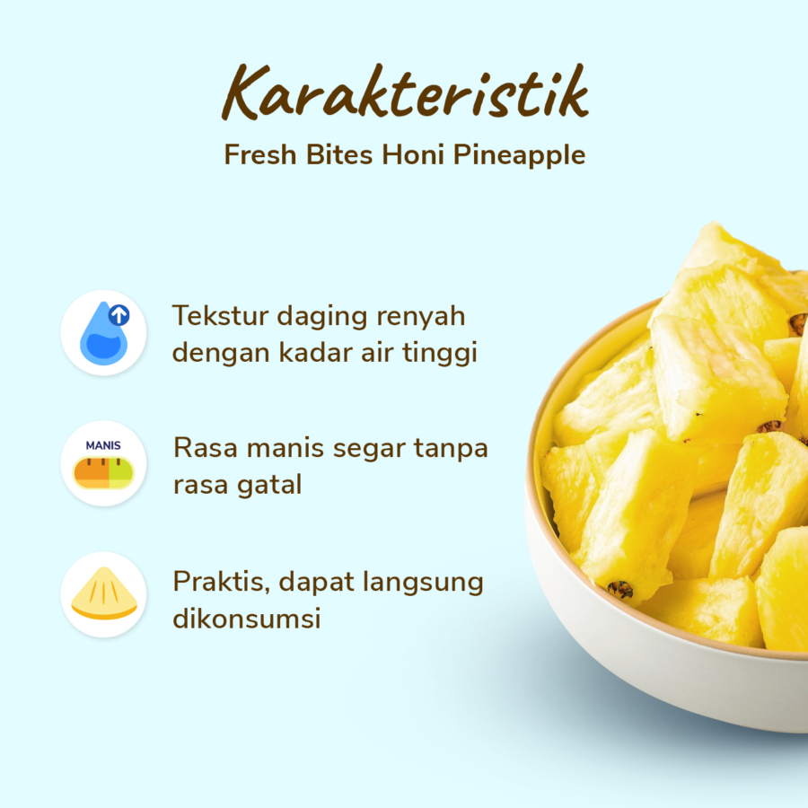 Fresh Bites Honi Pineapple Buah Potong 170gram_1