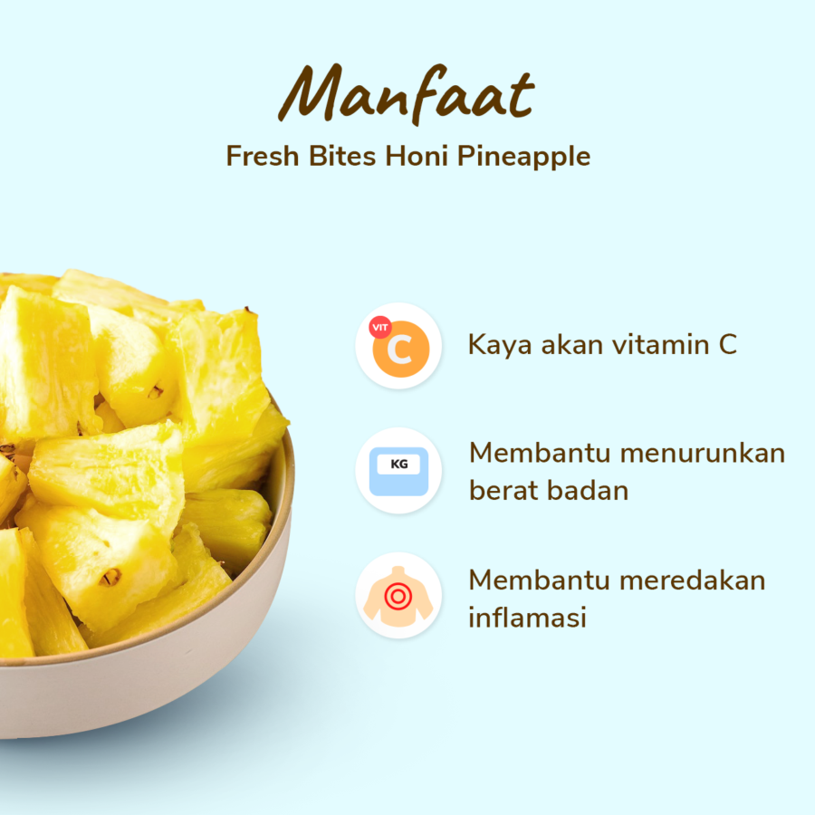 Fresh Bites Honi Pineapple Buah Potong 170gram_2