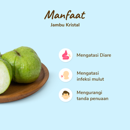 Jambu Kristal 2 pcs 500-600 gram