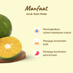 Jeruk Peras Manis Siam Madu pack 8-12 pcs 1000-1100 gram