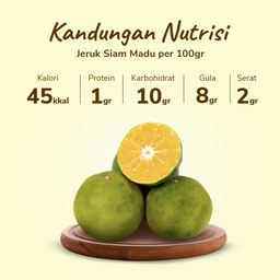 Jeruk Peras Manis Siam Madu pack 8-12 pcs 1000-1100 gram