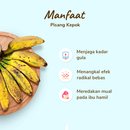 Pisang Kepok Kuning pack 450-600 gram