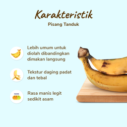 Pisang Tanduk pack 2 pcs 400-500 gram 2pcs