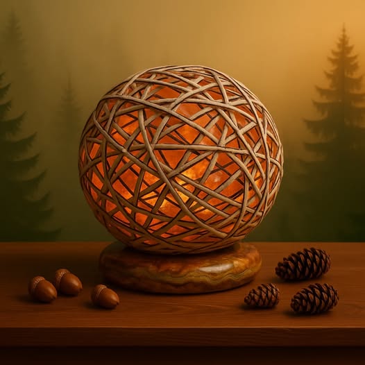 Sandstone Nest Salt Lamp ( 9kg  )_0