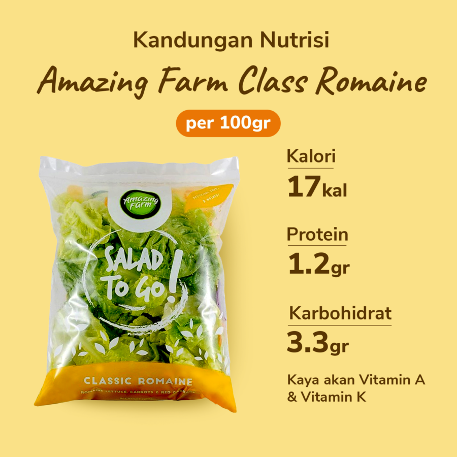 Amazing Farm Class Romaine Salad To Go 150gram_3