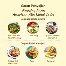 Amazing Farm American Mix Salad To Go 150gram