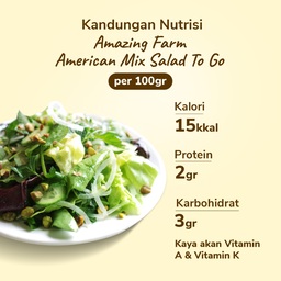Amazing Farm American Mix Salad To Go 150gram