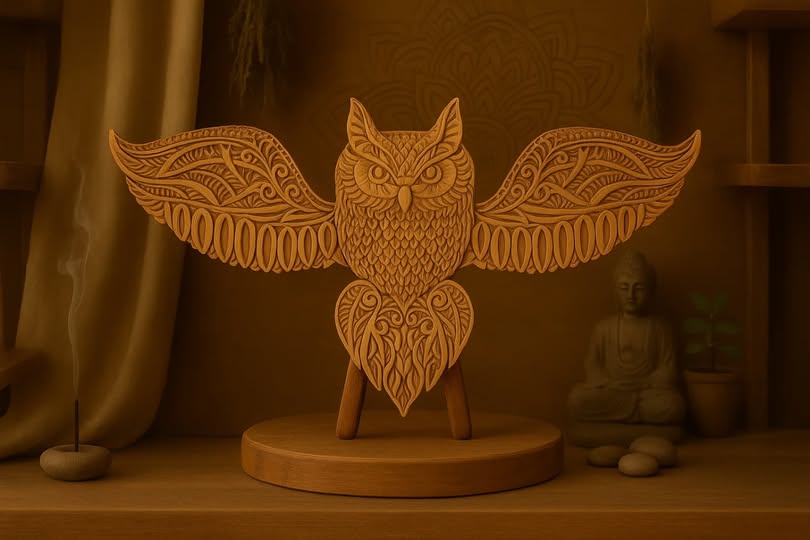 Owl of Wisdom Zenwood Carving