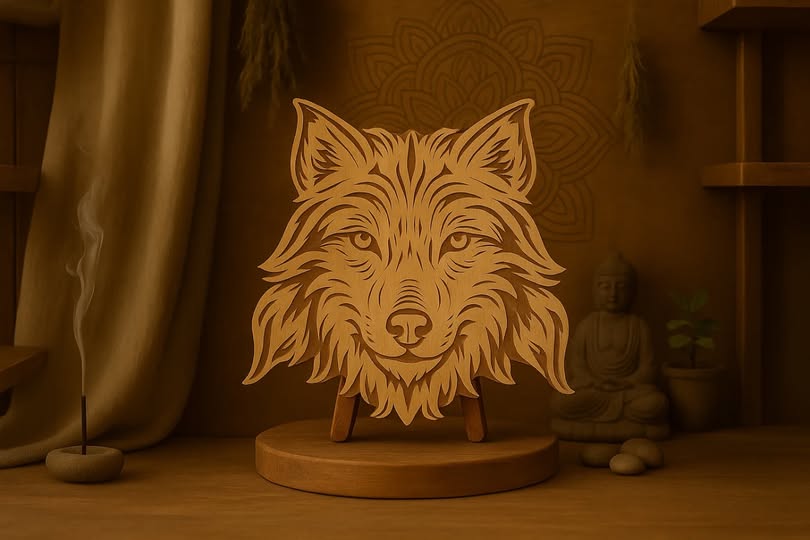 Silent Tracker – Wolf Spirit Zenwood Carving