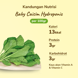 Baby Caisim Hydroponic 200gram