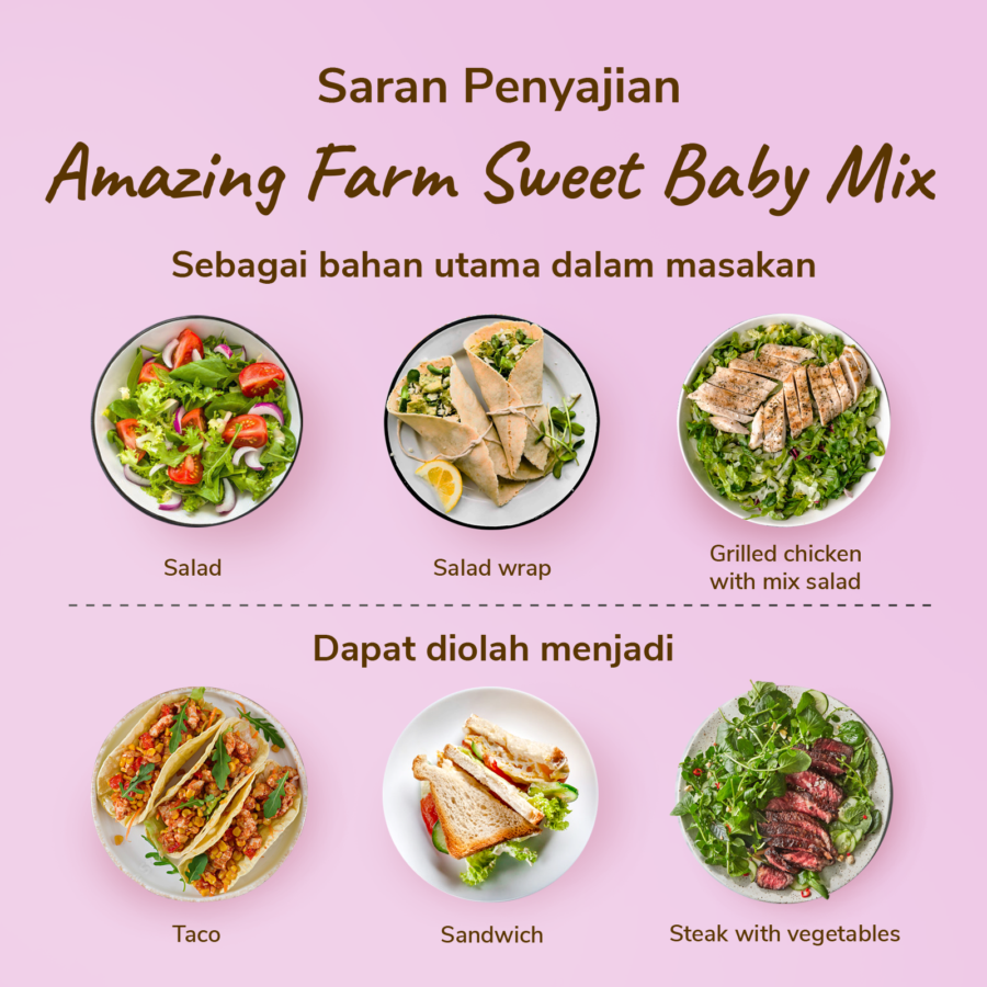 Amazing Farm Sweet Baby Mix Salad To Go 150gram_1