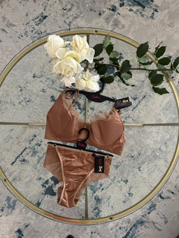 Temptations Golden brown Pant and bra set