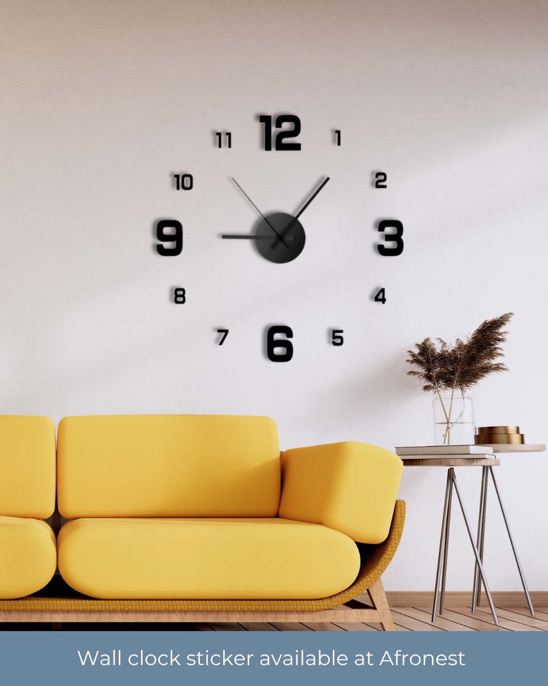 3d wall clock