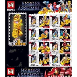 Marvel Superheros Building Blocks Figurines and Accessory
