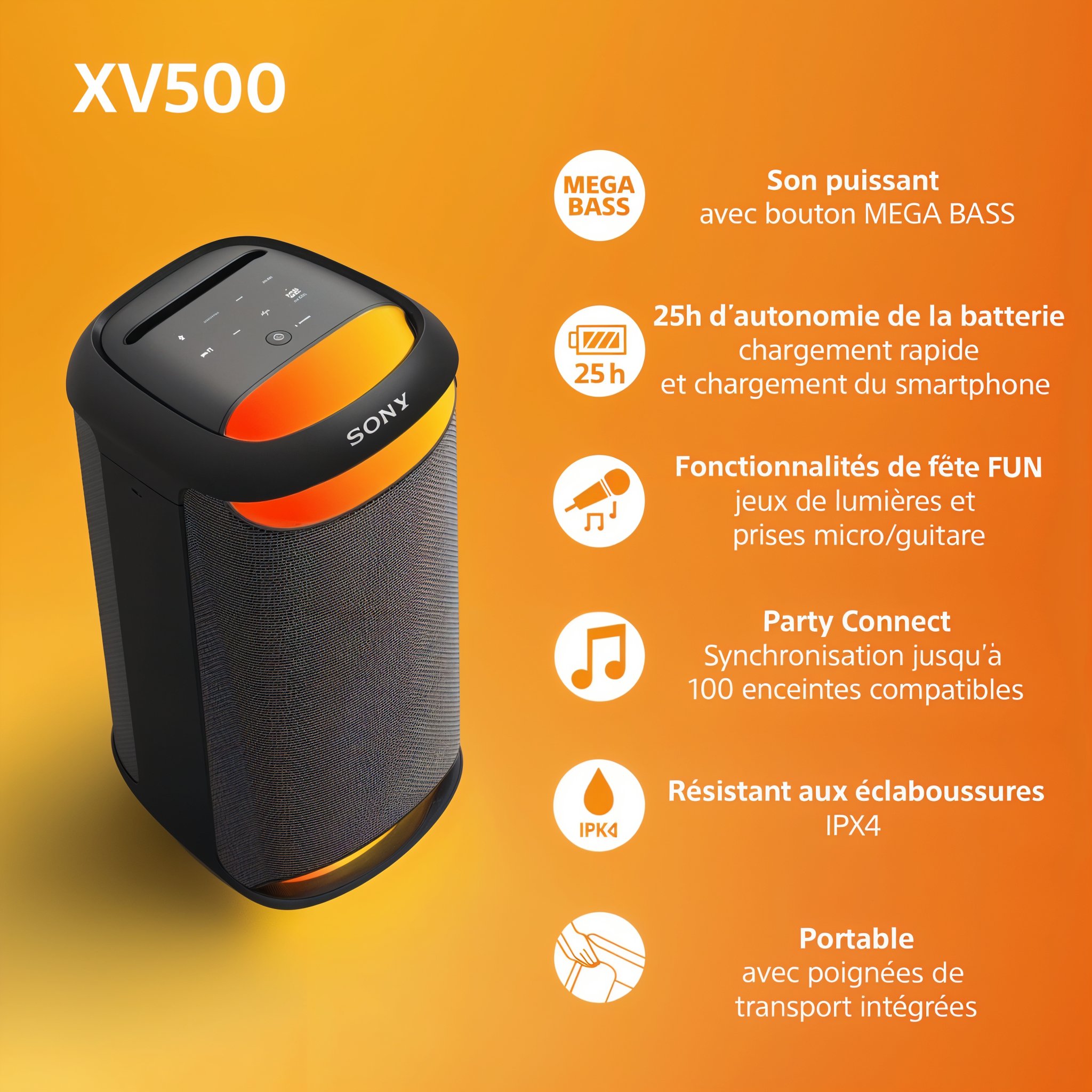 La Sony SRS-XV500_9