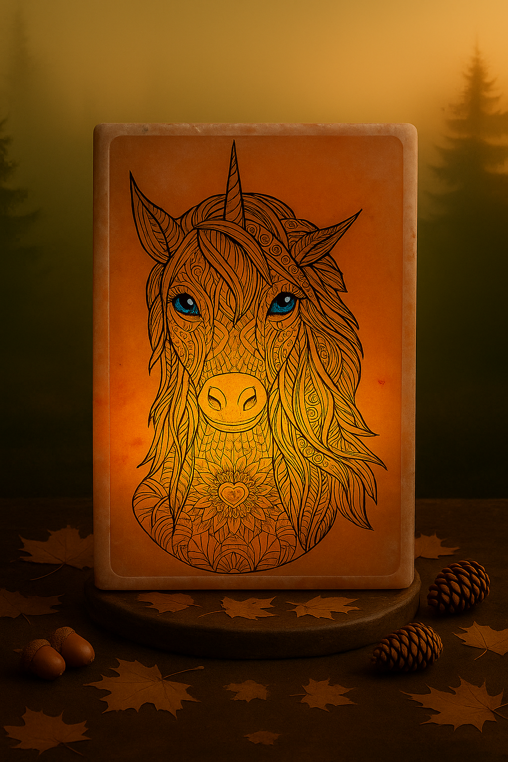 Starlit Guardian Himalayan Salt Art Lamp_0