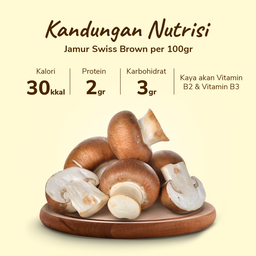 Jamur Swiss Brown 200gram
