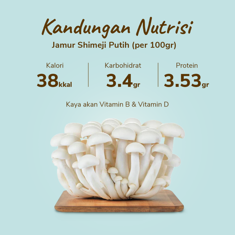 Jamur Shimeji Putih 150gram_3
