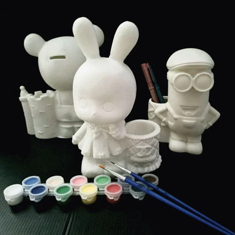 Children's Coin Bank /Piggy Bank with Stationary Holder Painting_4
