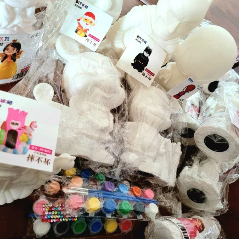 Children's Coin Bank /Piggy Bank with Stationary Holder Painting_5