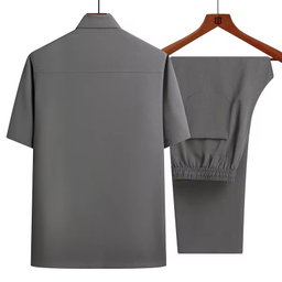 men’s short sleeves Shirt+ long pant 