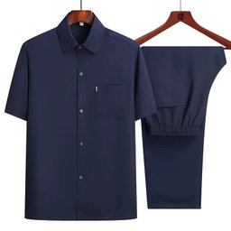 men’s short sleeves Shirt+ long pant 