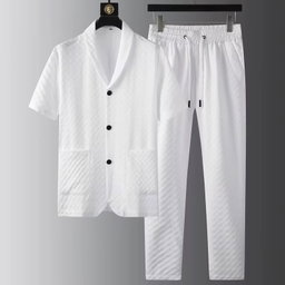 Summer Short Sleeve Tops and Pants Suits Breathable Casual T Shirt Running Set
