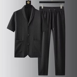 Summer Short Sleeve Tops and Pants Suits Breathable Casual T Shirt Running Set
