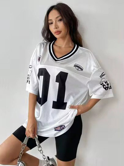 Men's Hip Hop T-Shirts Custom Sublimated Soccer Jersey Breathable Quick Dry Mesh Football Jersey Wholesale Men's T-shirts_2