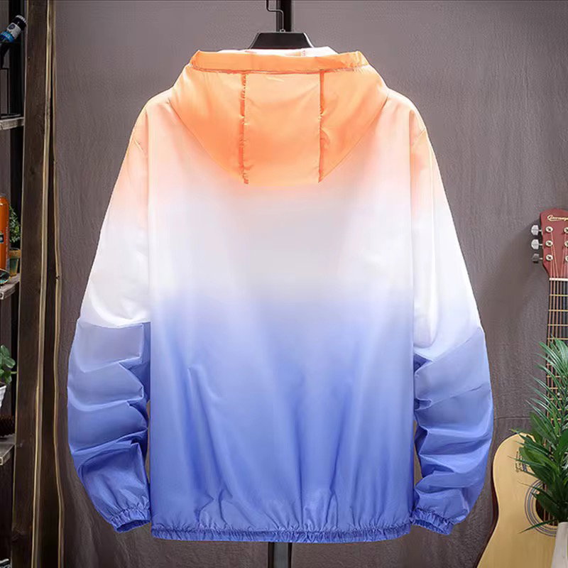 Unisex Tie Dyed Streetwear Hoodie Plus Size Sports Men's Gym Running Long Sleeve Hooded Hoodies & Sweatshirts With Zipper_1