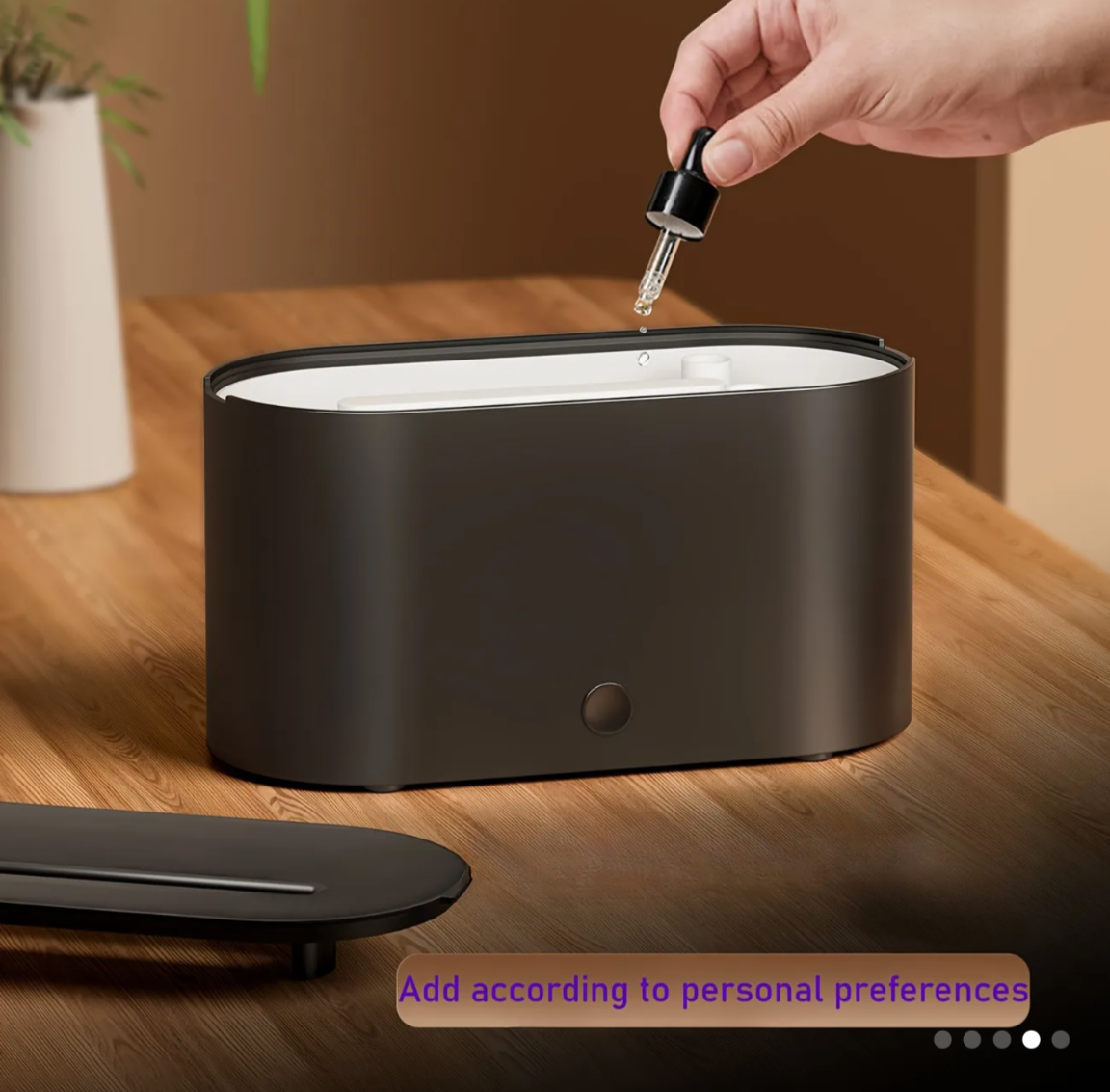 USB-Powered Flame Aroma Diffuser with Night Light - Ultra-Quiet Essential Oil Humidifier._4