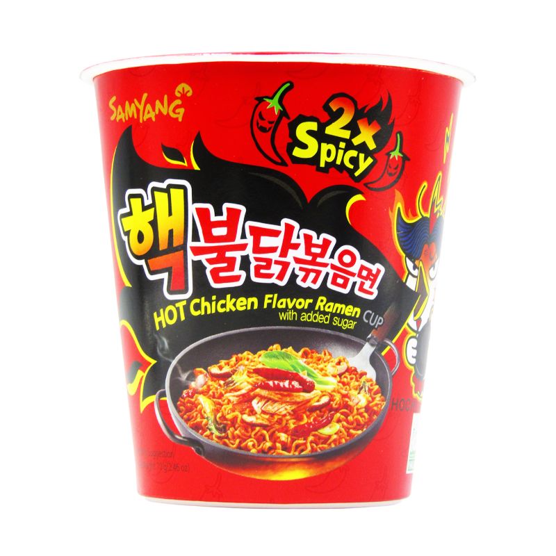 Samyang Buldak Hot Chicken 2x Spicy Cup 70g._0