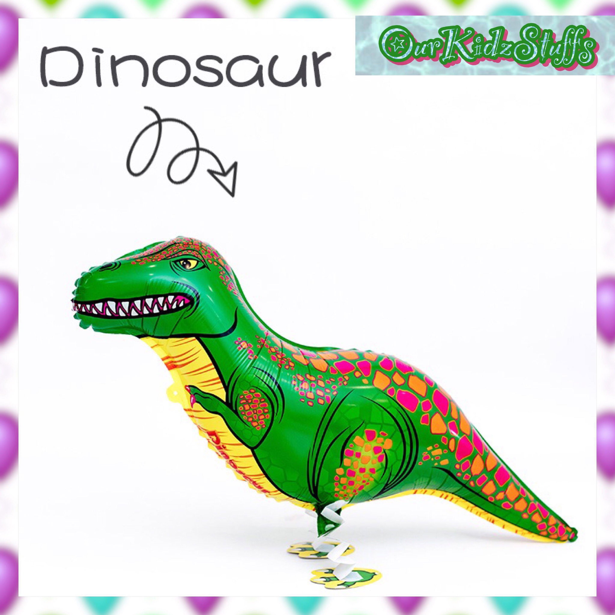Dinosaur Unicorn Walking Pet Balloons (Helium not provided)_3