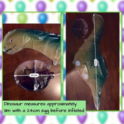 Dinosaur Unicorn Walking Pet Balloons (Helium not provided)