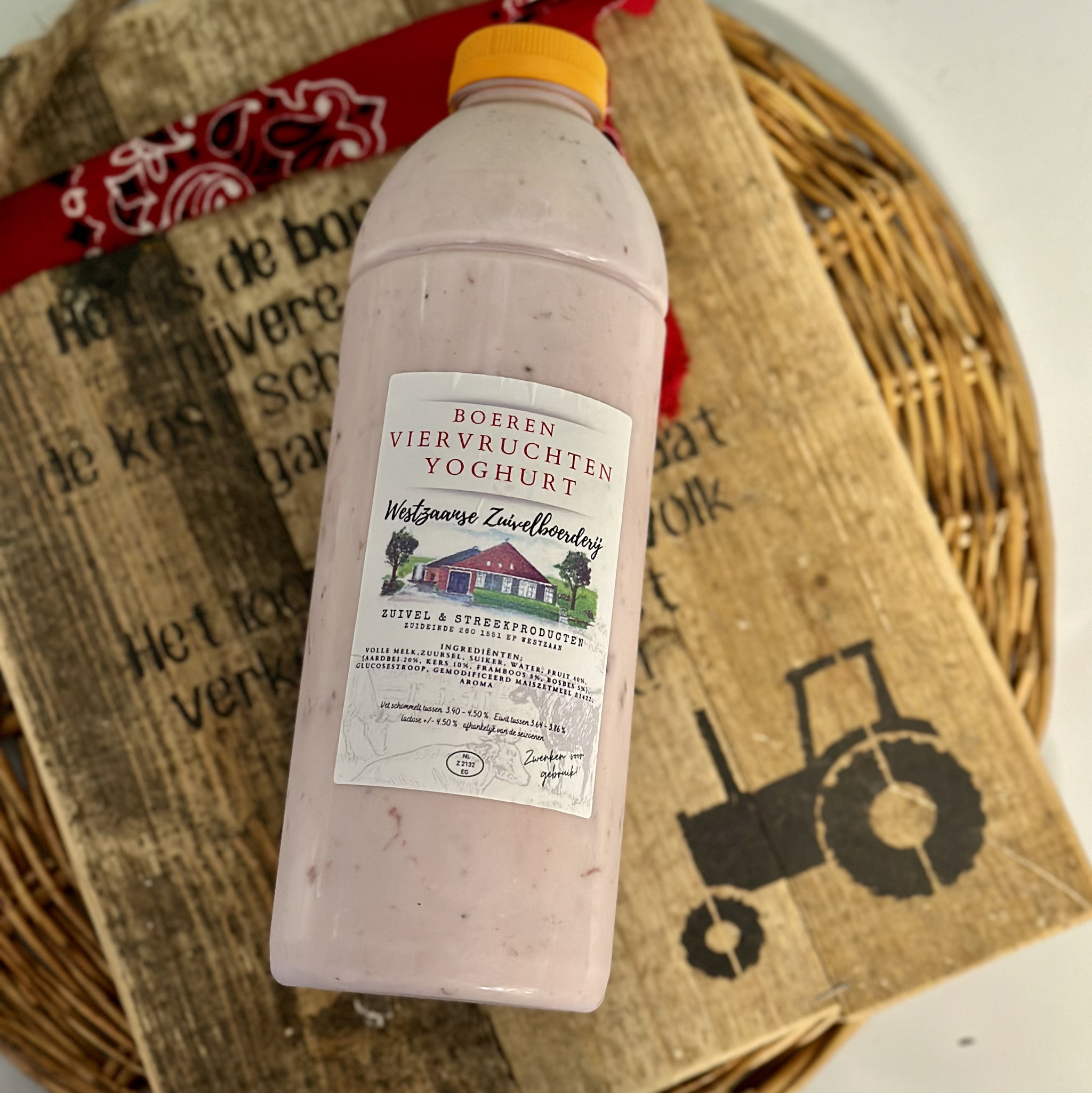 Boeren Viervruchten Yoghurt 1L_1