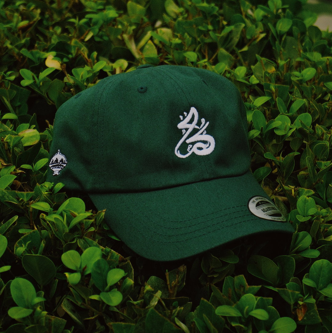 Classic كُمّة logo dad hat (Green)