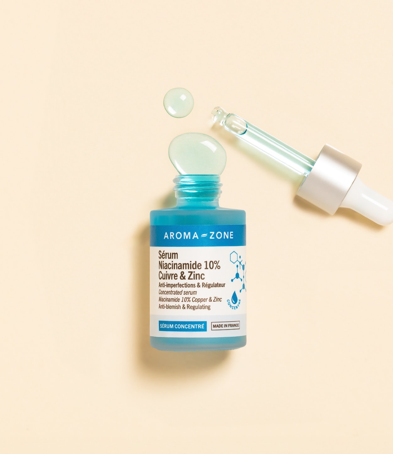 Aroma - Zone Sérum concentré Niacinamide 10%, Cuivre & Zinc 30ml_0