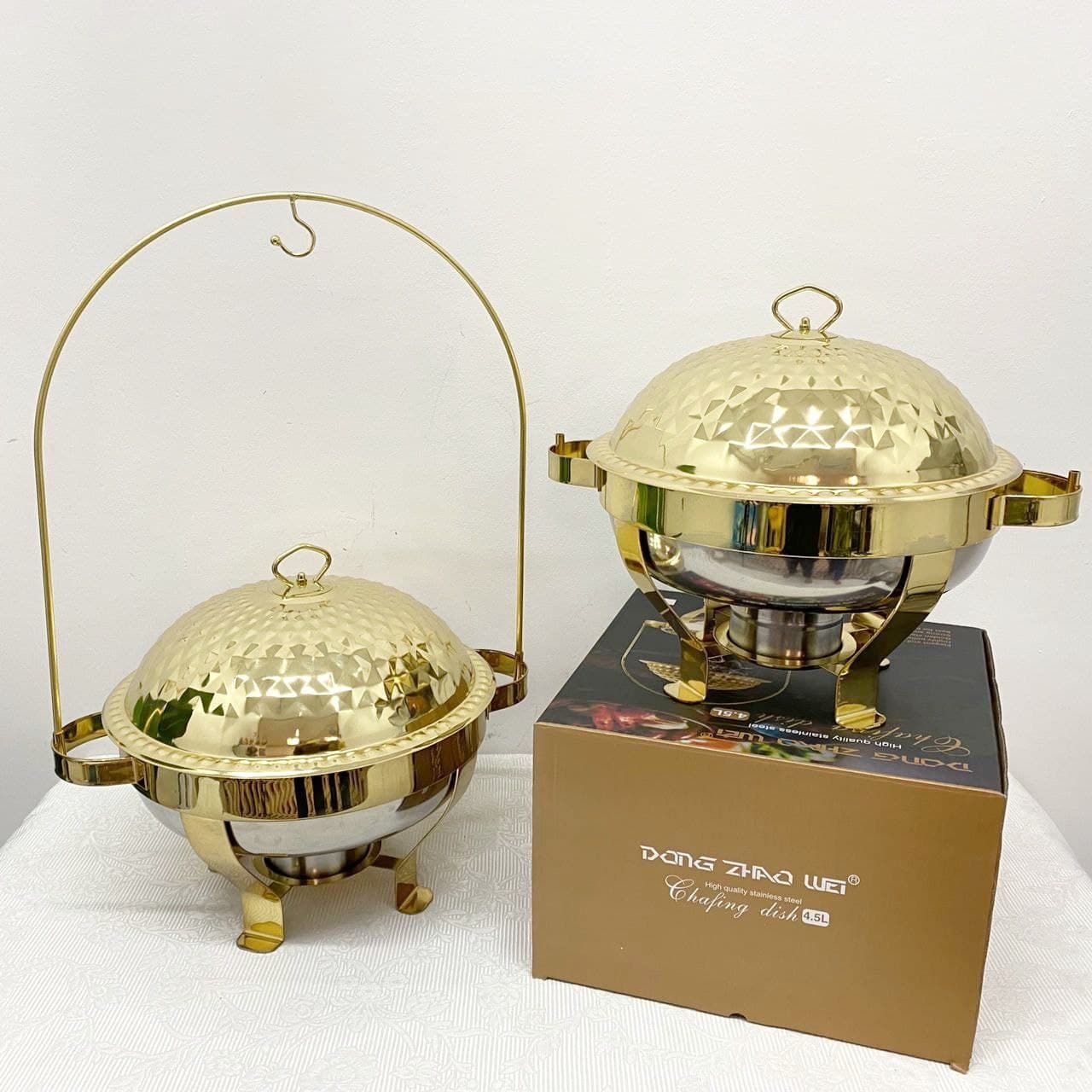 HOOK BUFFET CHAFING DISH 4.5L GOLDEN DIAMOND (BUFET PENGHANGAT MAKANAN)_4