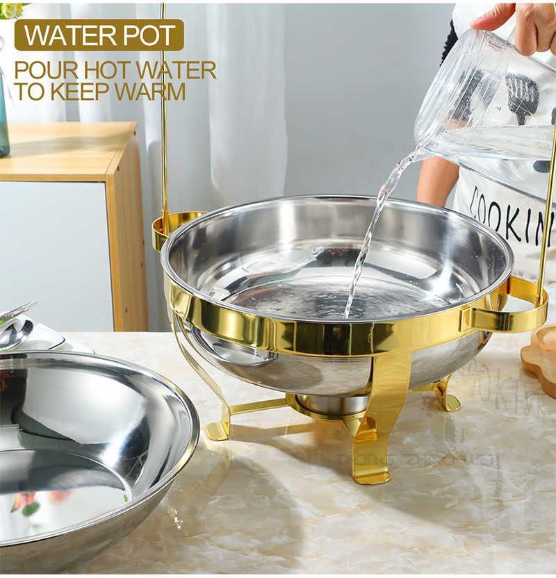 HOOK BUFFET CHAFING DISH 4.5L GOLDEN DIAMOND (BUFET PENGHANGAT MAKANAN)_1